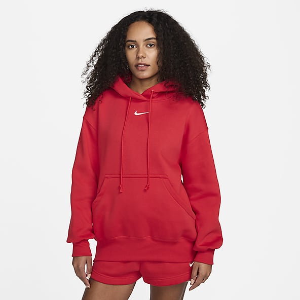 Nike sportswear club fleece red clearance